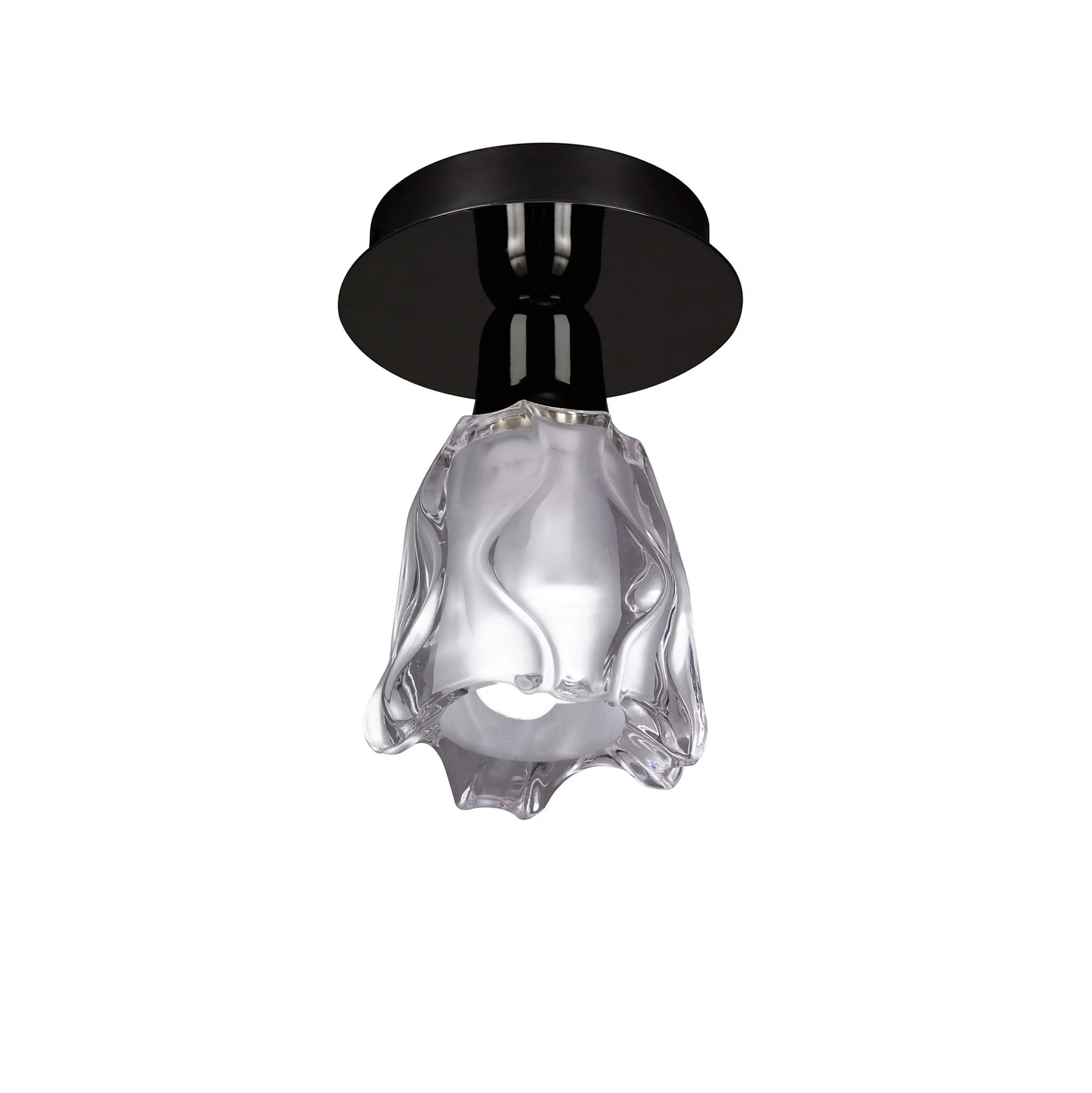 Amel Black Chrome Ceiling Lights Mantra Flush Fittings Amel Black Chrome Ceiling Lights Mantra Flush Fittings